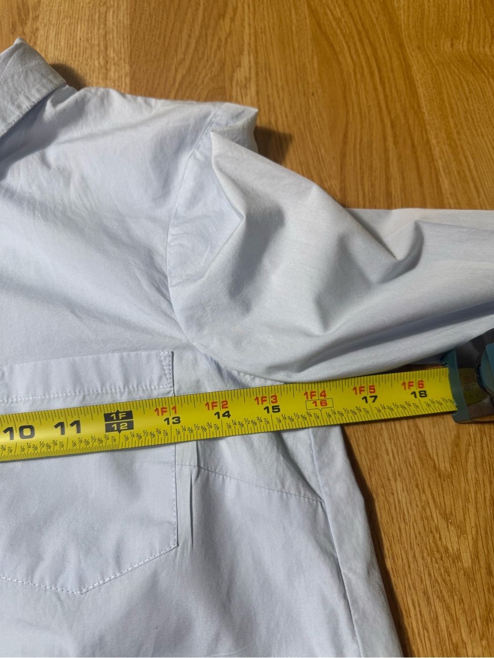 H&M Women’s Light Blue Long Sleeve Cotton Shirt Dress - Size 2 - Picture 9 of 16